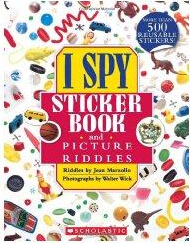 I Spy Sticker Book and Picture Riddles