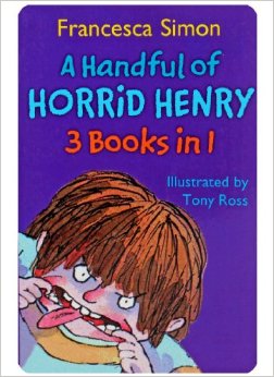 A handful of Horrid Henry 3 books in1