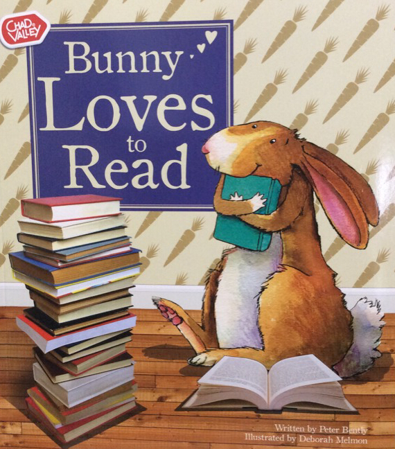 Bunny loves to read