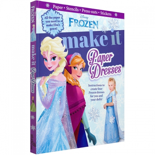 Disney Frozen： Make It Paper Dresses DIY